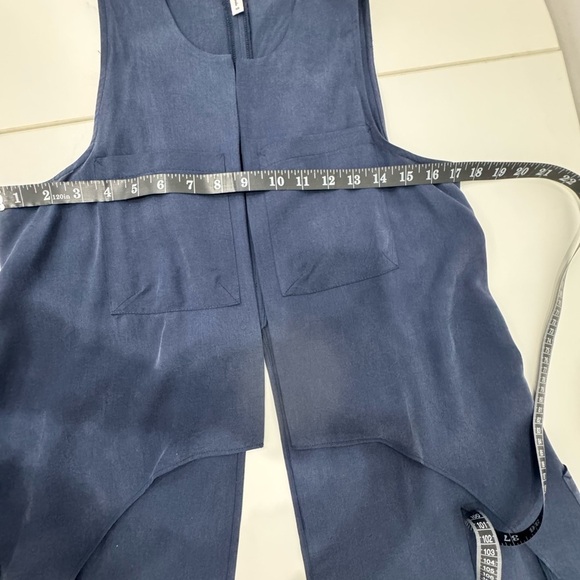 BCBG Generation Elegant Navy Sleeveless Duster Size XS - Picture 8 of 9